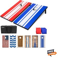 Portable Cornhole Sets, 8 Styles   Choose 4 x 2 ft or 3 x 2 ft - Boards Inclu...