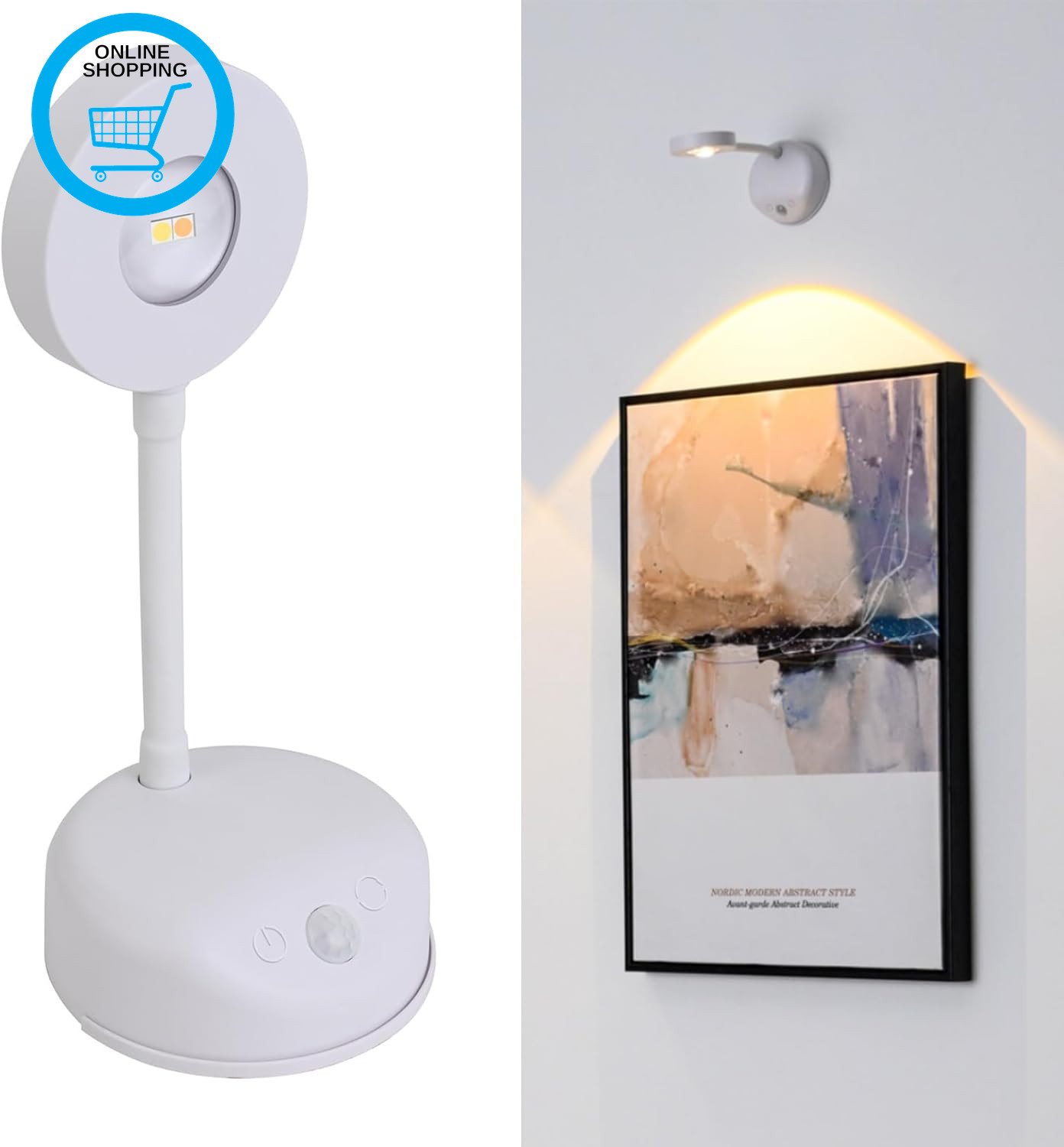 Picture Lights for Wall Rechargeable, Battery Operated Wall Lights with Remote,
