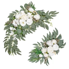 Artificial Flower Swag Set of 2 for Wedding Welcome Signs Wedding Arch Flower...