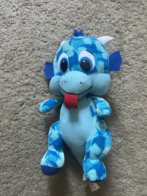 Classic Toy Co Winged Dragon 10" Plush Stuffed Animal Toy Blue Plush Stuffy 