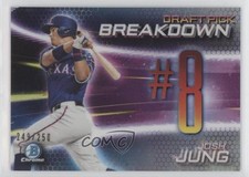 2019 Bowman Draft Chrome Scouts Pick Breakdown Refractor 249/250 Josh Jung y8h
