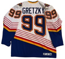 WAYNE GRETZKY 1996 CCM ST. LOUIS BLUES JERSEY MEDIUM