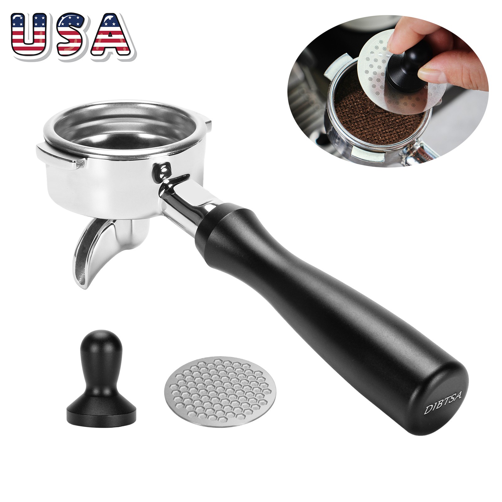 58mm Coffee Portafilter For La Marzocco Espresso Single Spout Filter Punk Screen