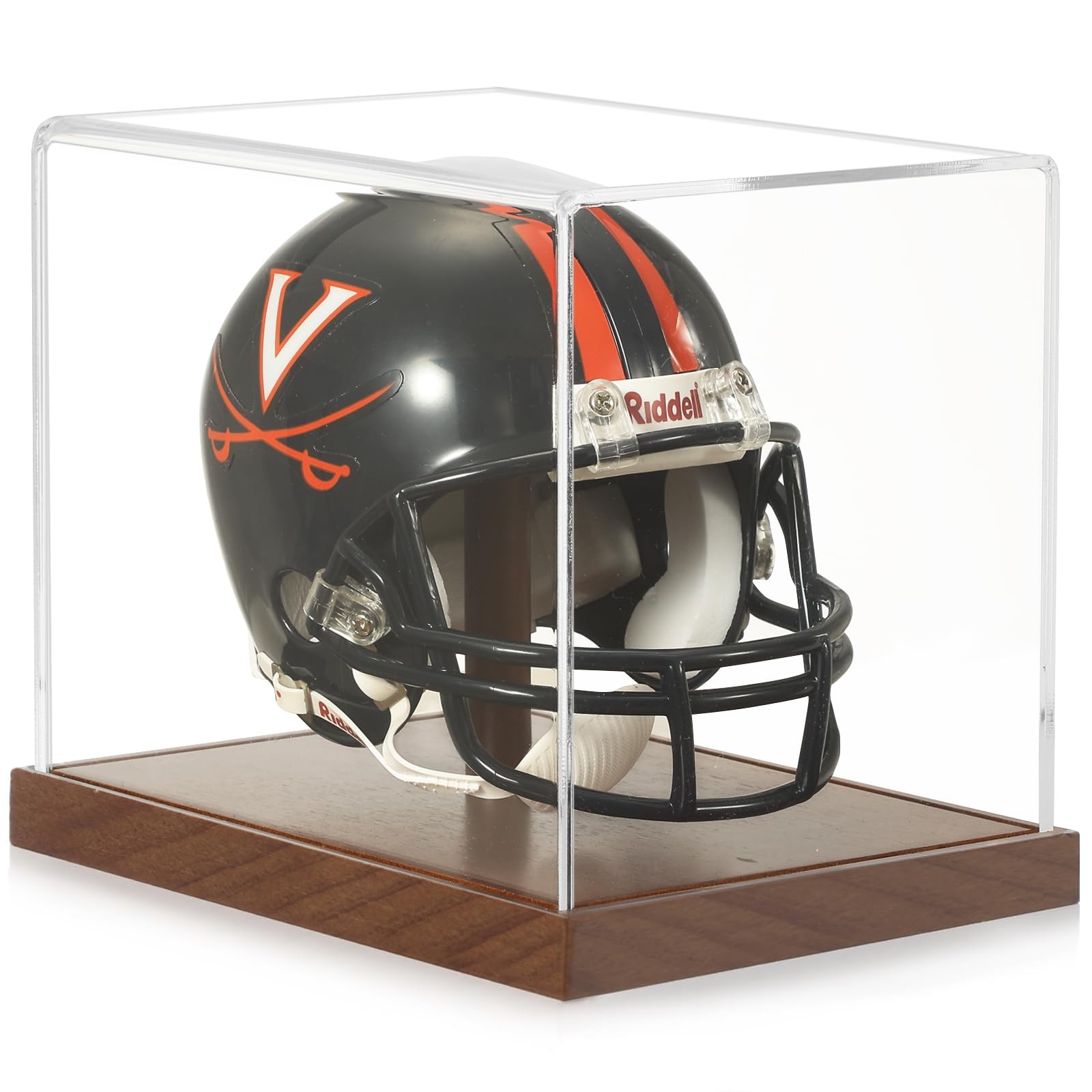 Display Case, Acrylic Clear 1/2 Football Baseball Helmet Sho
