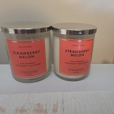 White Barn Candle Co - STRAWBERRY MELON - Single Wick / Set of 2 - 8 oz Candles