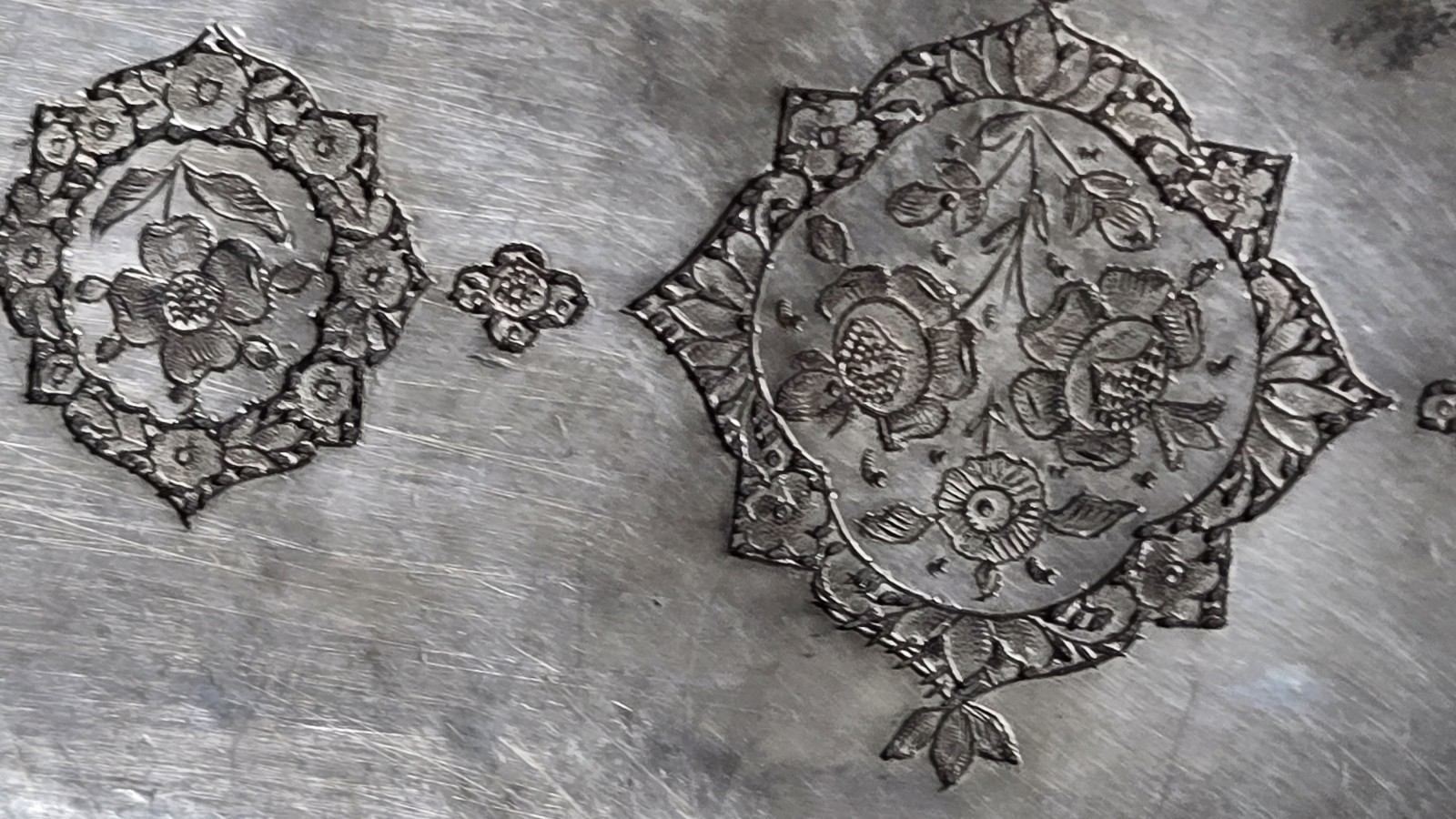 Extra Large Genuine Middle Eastern Silver Vanity Jewelry Box  By JAFAR 