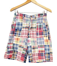 Vintage Gap Kids Shorts Boy's 12 Madras Adjustable Waist Vacation Patchwork