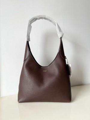 Coach Schultertasche Brooklyn 28 Ahorn Messing natur genarbtes Leder neu mit Etikett