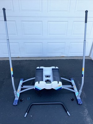Aeroski 2.0 Ski Fitness Workout Machine w/ Recoil Spring Resistance, Gray Tested