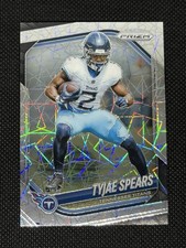 Tyjae Spears 2025 Prizm Lazer Prizm No. 270 Tennessee Titans