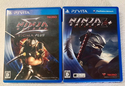 Lot 2 Ninja Gaiden Sigma Plus & 2 Plus set Sony PS Vita PSV Japan Version Tested