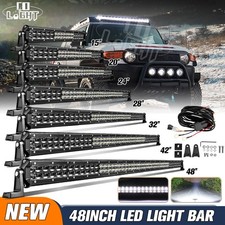 15202428334248 Dual Row Led Light Bar Spot Flood Combo Offroad Truck Suv