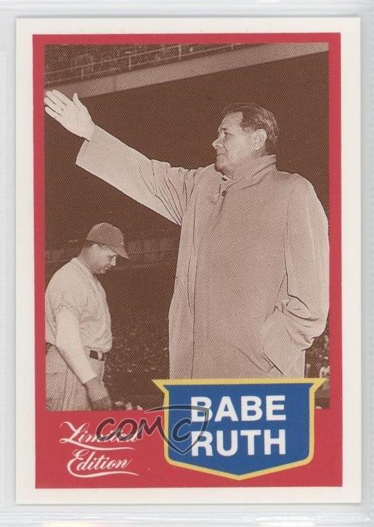1989 CMC Babe Ruth Limited Edition Red Border Babe Ruth #9 HOF 5hy