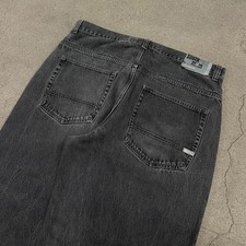 Y2K Southpole Baggy Wide Leg Grey Tab Jeans