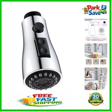 Chrome Kitchen Faucet Head Replacement, G 1/2 with 3 Spray Modes for Versatility