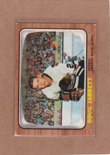 1966-67 TOPPS HOCKEY DOUG JARRETT ROOKIE #111 BLACK HAWKS VGEX/EX *A38317