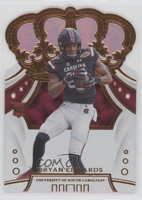 2020 Panini Chronicles Draft Picks Crown Royale Bryan Edwards #43 Rookie RC w7v