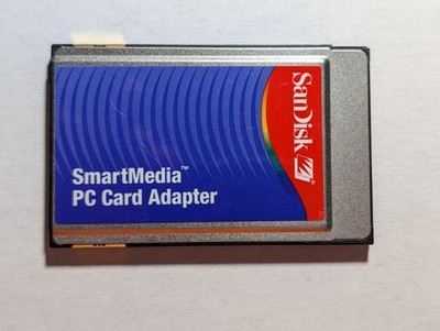 SDDR-60-01 SanDisk PC Card Adapter for Smart Media Grade A Flash Memory Card 