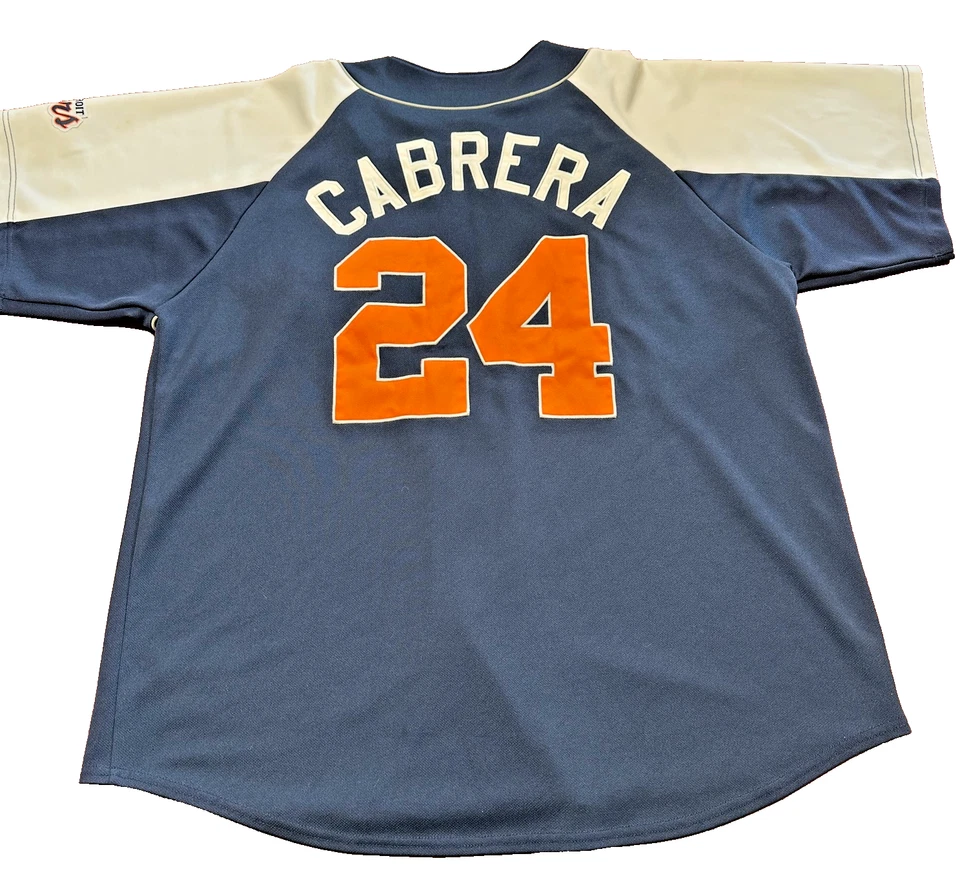 Camisa/camiseta abotonada para hombre Cabrera #24 MLB mercancía genuina XL Foto 2 de 4