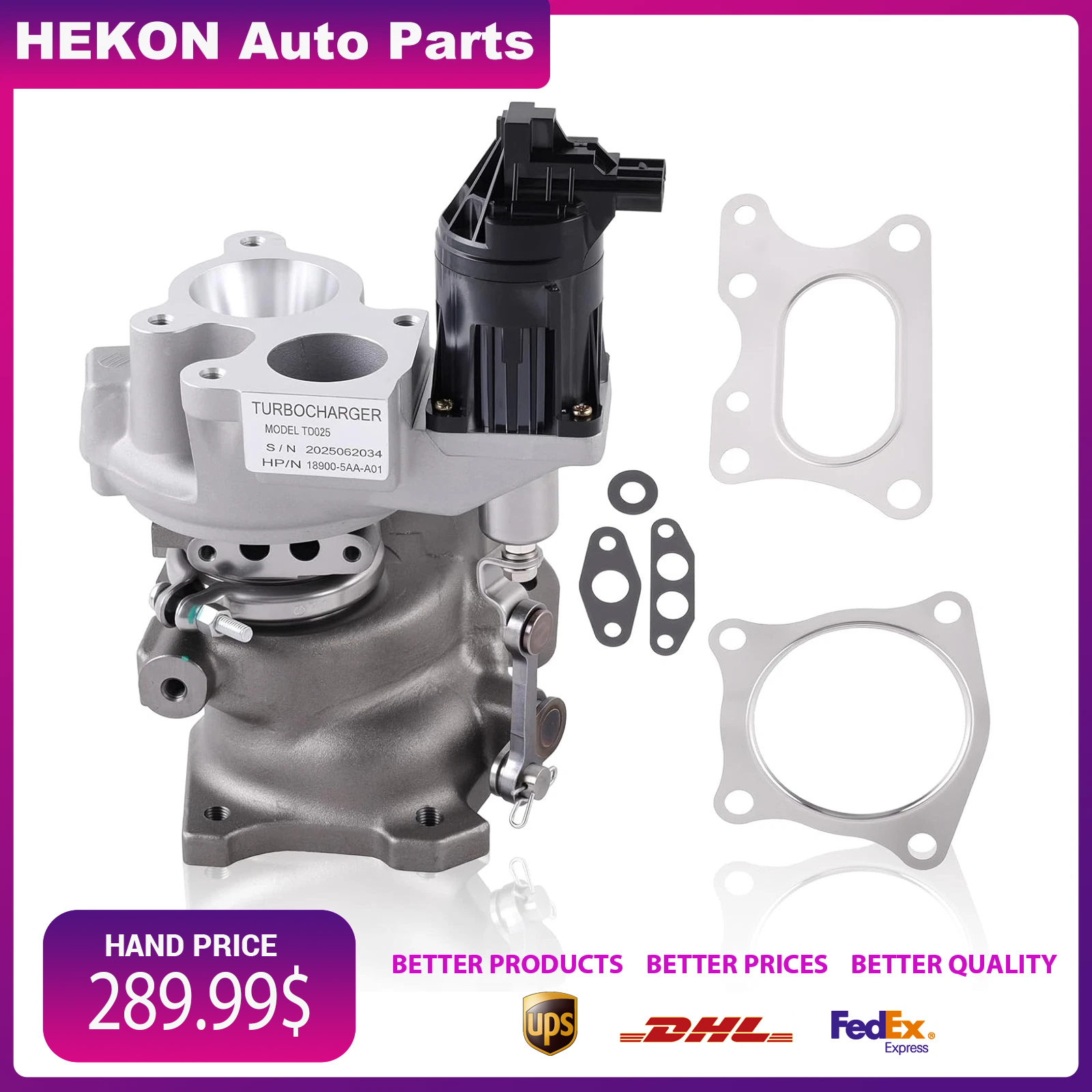 Turbo Turbocharger Fits For 2016-2021 Honda Civic CR-V CRV 1.5L 189005AAA01