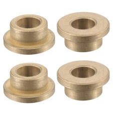 4Pack 10x16x10mm Flange Sleeve Bearings Sintered Bronze Self-Lubricating Bushing