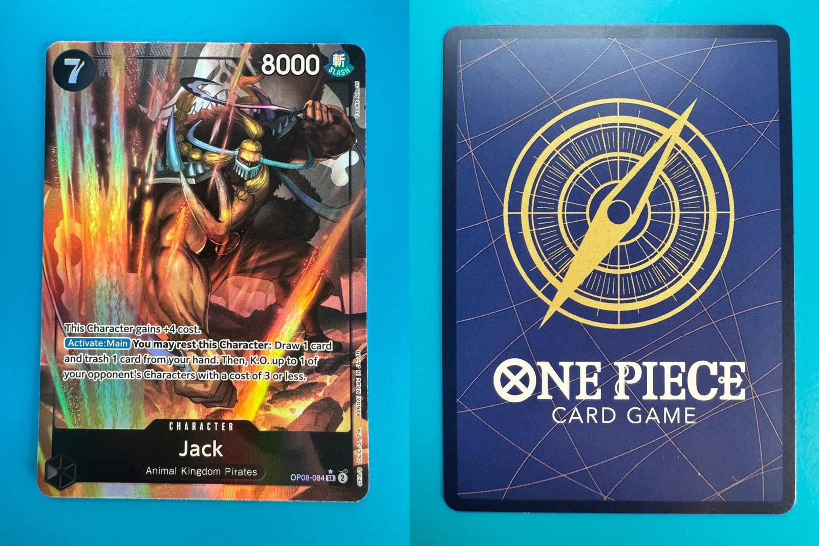 Jack (Parallel) OP08-084 Super Rare Two Legends One Piece Foil Near Mint