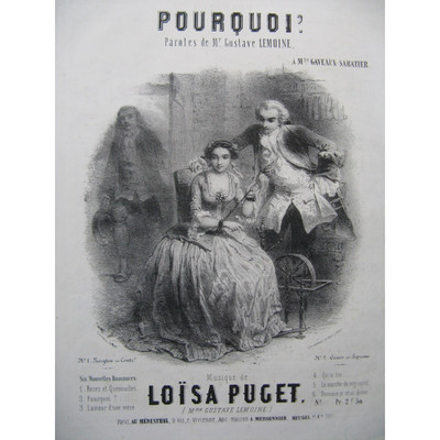 Puget Loïsa Warum? Klaviergesang ca1850