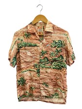 PENNEY'S 60s Aloha Shirt, Made in Japan, Multicolor, All-Over Print