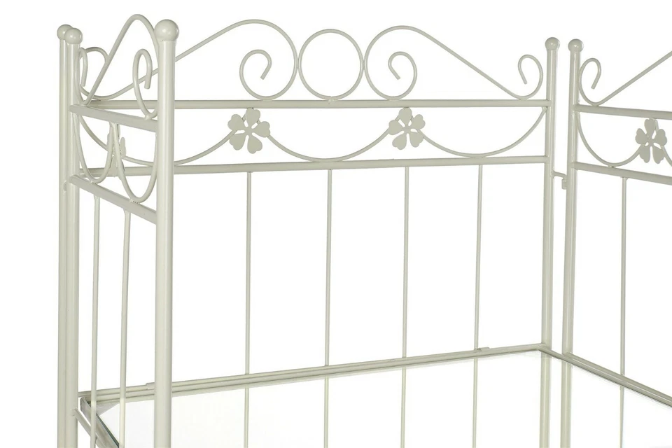 LIBRERIA ETAGERE SCAFFALE IN METALLO RIPIANI IN VETRO PER STUDIO UFFICIO NEGOZIO - Immagine 3 di 4