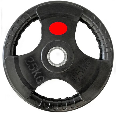 2" Olympic Pair Rubber Tri-grip Weight Plates | Home Gym Fitness - Picture 2 of 6
