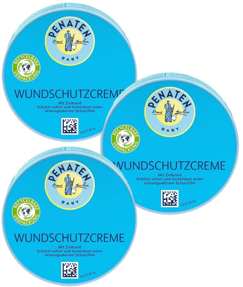 ✅ Penaten Wundschutzcreme mit Zinkoxid schützt sofort mit Schutzfilm 3x 200ml ✅