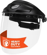 Nocry Premium Safety Face Shield for Grinding and Cutting — Clear Anti-Fog