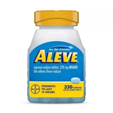 Aleve Pain Reliever Fever Reducer 320 Caplets
