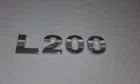 New Chrome 3D Self-adhesive Car Letters badge emblem sticker Spelling L200