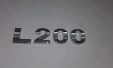 New Chrome 3D Self-adhesive Car Letters badge emblem sticker Spelling L200