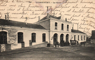 Old postcard 03 - Commentry (Allier) - 141. La Gare