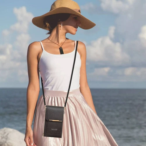 Women Ladies Mobile Phone Bag Crossbody Bag Mini Pouch Purse Wallet Shoulder Bag - Picture 4 of 25