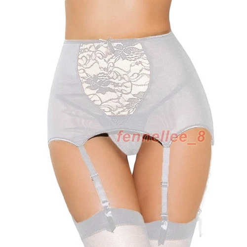 Women Sexy Lingerie Garter Belts Stocking High Waist Lace Suspender Sock Set Hot - Bild 8 von 32