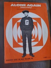 Sheet Music Alone Again Naturally Ray.ind O Sullivan 1972 B2