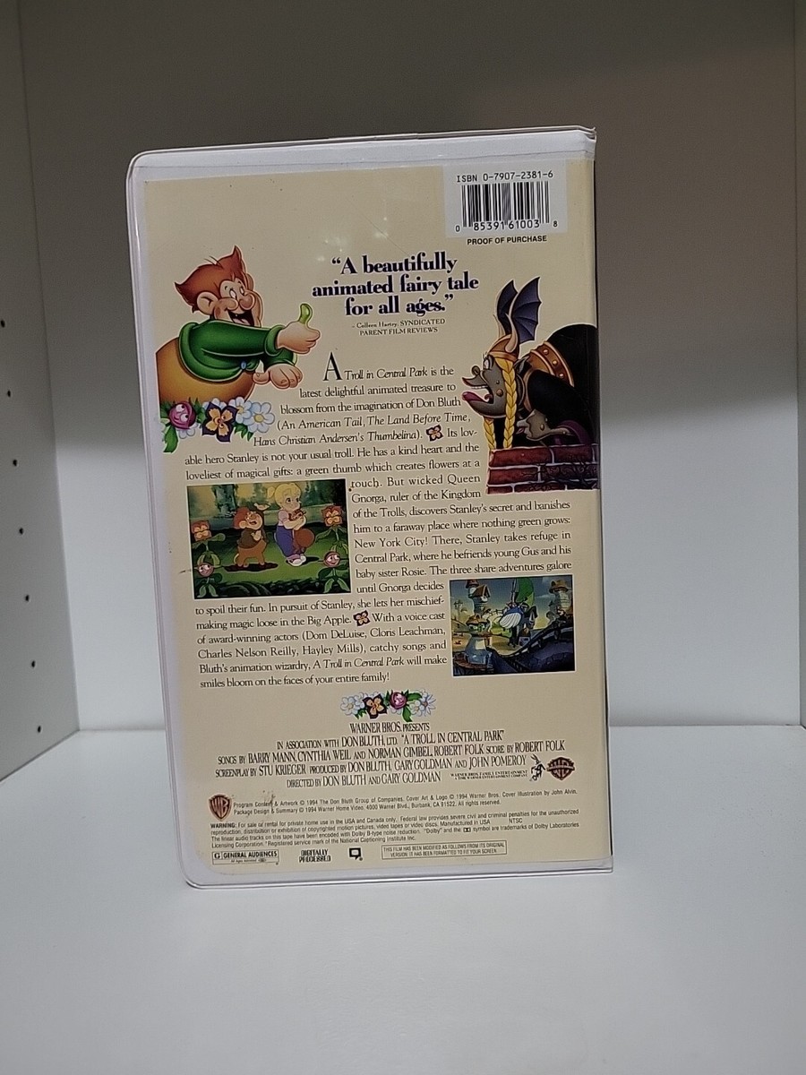 A Troll in Central Park (VHS, 1995) 85391610038| eBay