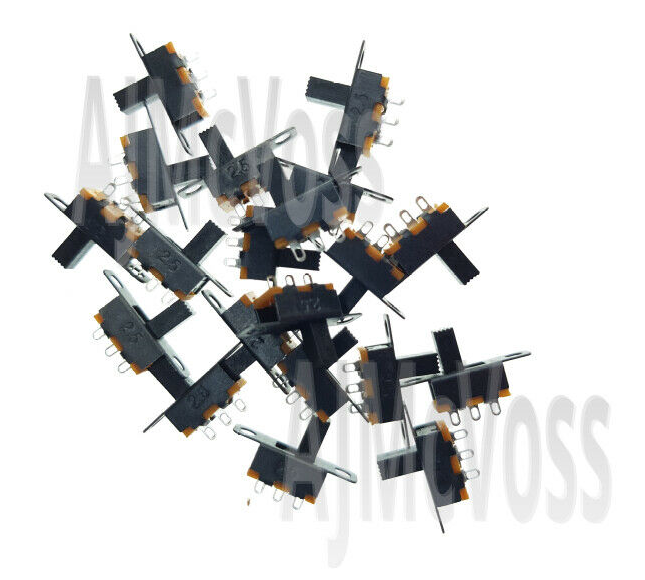 SPDT SLIDE SWITCH ON-OFF Mini PCB Mount Metal Miniature 4mm/6mm/8mm ...