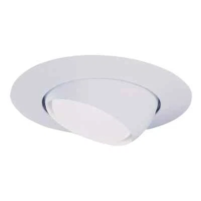 HALO 6" White Recessed Ceiling Light Trim with Adjustable Eyeball 6PK TRIM ONLY
