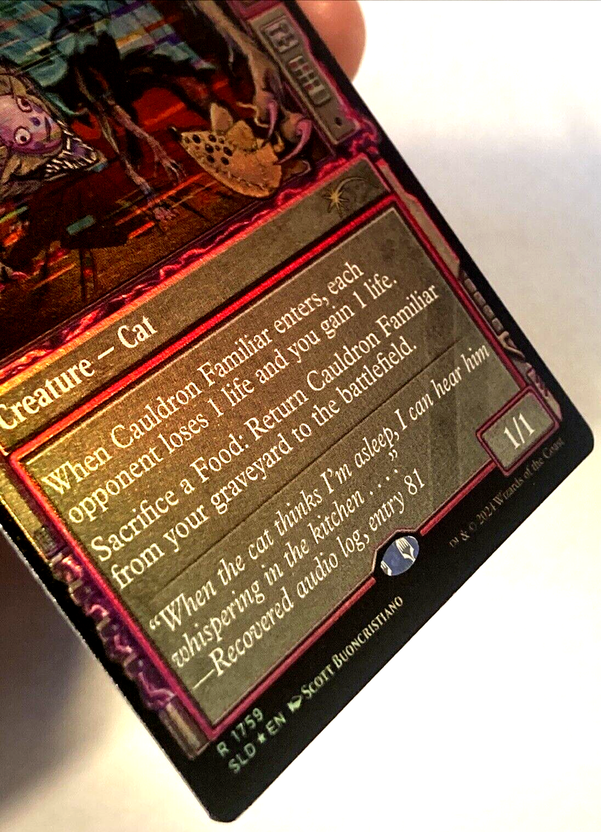 MTG Cauldron Familiar RAINBOW FOIL Secret Lair Drop 1759 NM | eBay