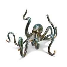 Beautiful Deep-Sea Delight Crafted With Brass Octopus Sculpture Home Decor