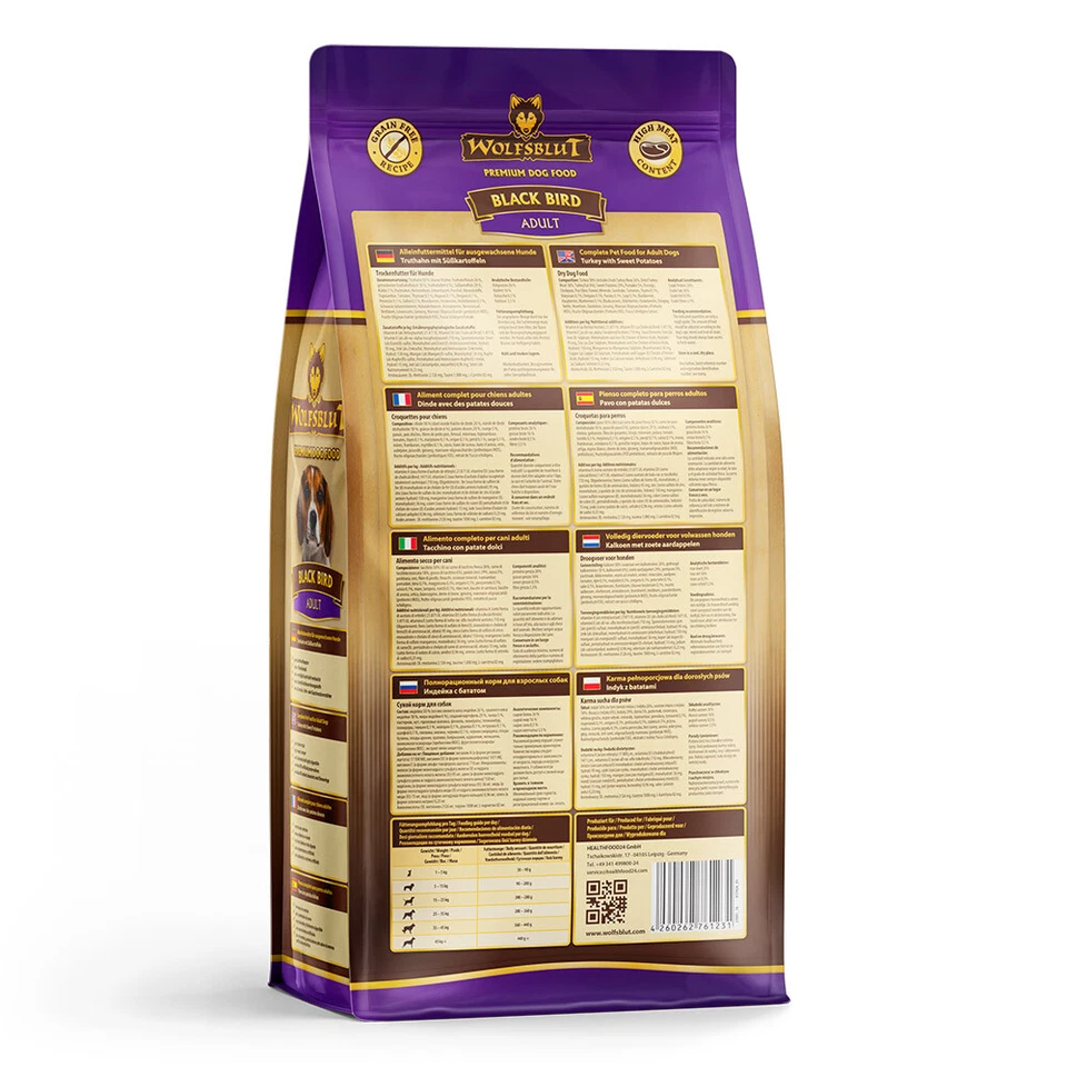 Wolfsblut - Black Bird Adult - 2 kg - Hundefutter - Bild 3 von 4
