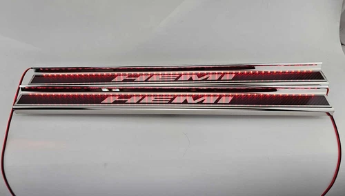 2015-2024 DODGE CHALLENGER  CARBON FIBER DOOR SILLS WITH "HEMI" POLISHED LETTER