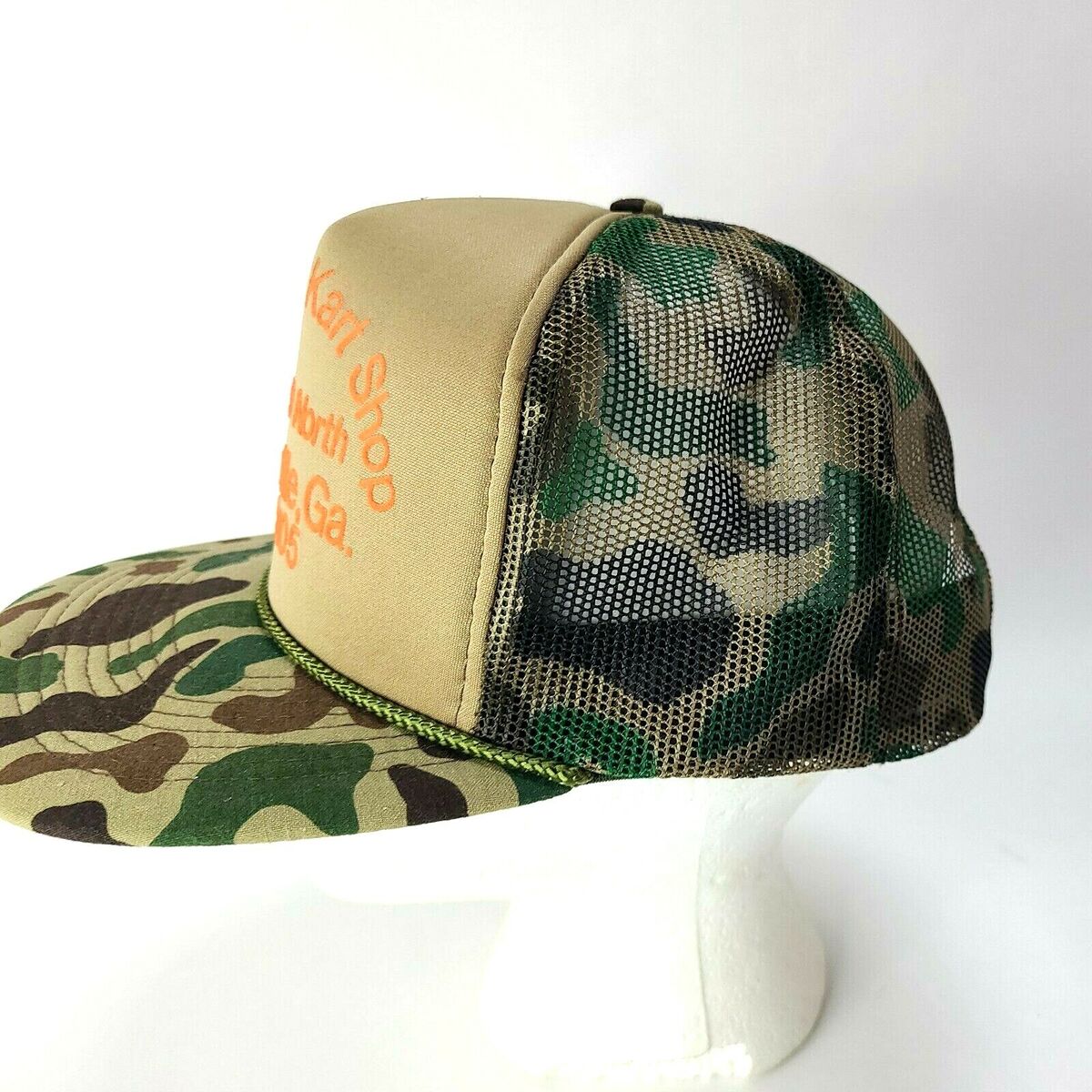 VTG Speedy's Kart Shop Hwy 129 North Gainesville Georgia Mesh SnapBack  Camo Hat