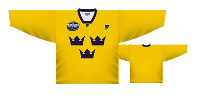 Team Sweden 4 Nations Tournament Yellow Practise Jersey