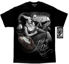 David Gonzales Art DGA Fresh Cut Money Bag Frankenstein Adult Mens T Tee Shirt 