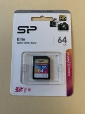 SP Silicon Power 64Gb Sdxc Uhs-I Sd Memory Card - New